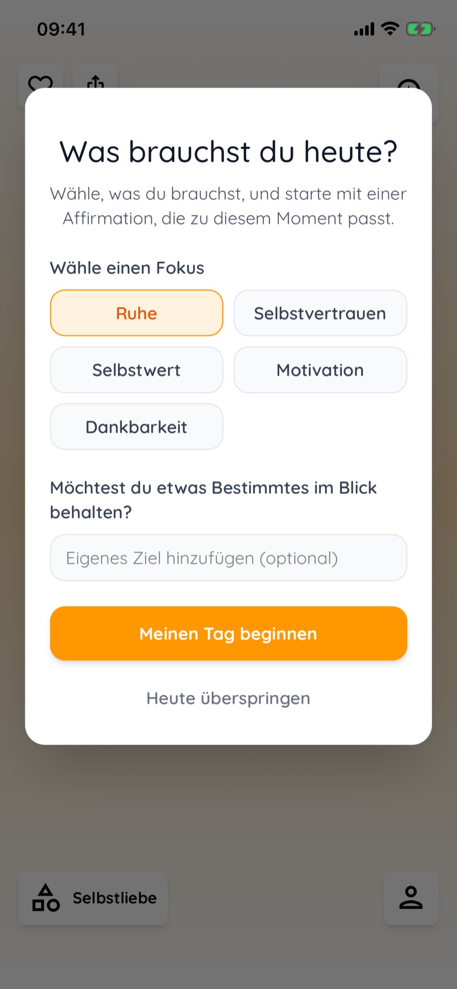 Wähle, was du brauchst