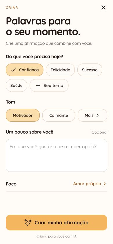 Crie afirmações para uma meta real