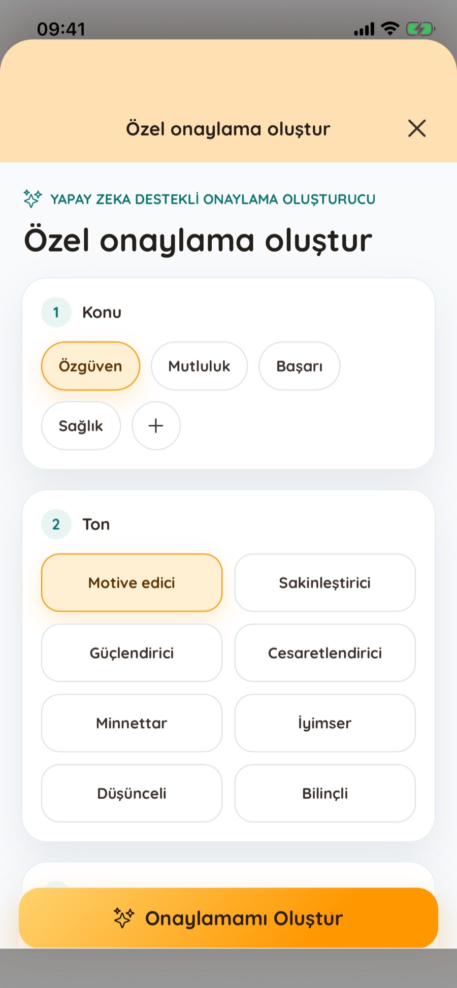 Gerçek bir hedef için olumlama oluşturun
