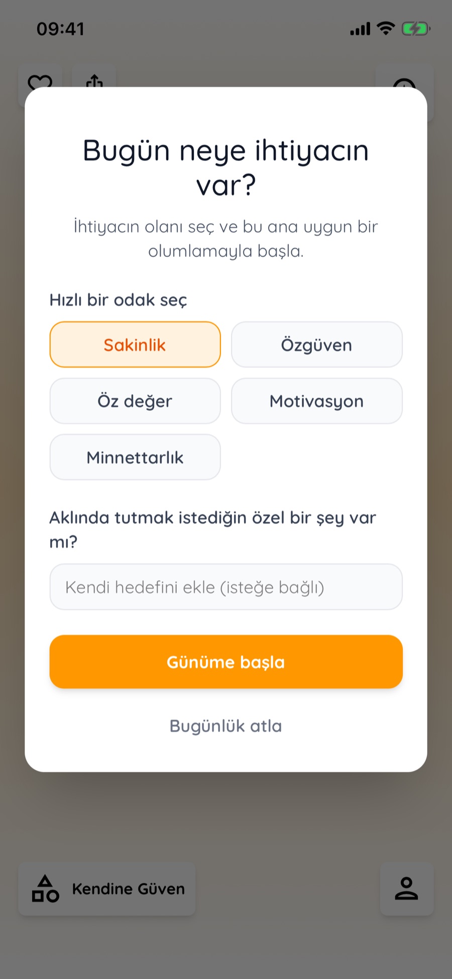 İhtiyacınızı seçin