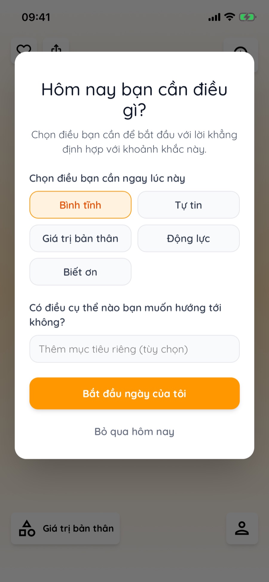 Chọn điều bạn cần
